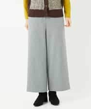 NHLAF84230 GIANNI LO GIUDICE(小さいサイズ)(メゾン ドゥ サンク) ガンクラブチェックワイドストレートパンツ グレー