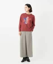 NHLAF84230 GIANNI LO GIUDICE(小さいサイズ)(メゾン ドゥ サンク) ガンクラブチェックワイドストレートパンツ グレー