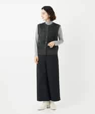 NHLAF84230 GIANNI LO GIUDICE(小さいサイズ)(メゾン ドゥ サンク) ガンクラブチェックワイドストレートパンツ グレー
