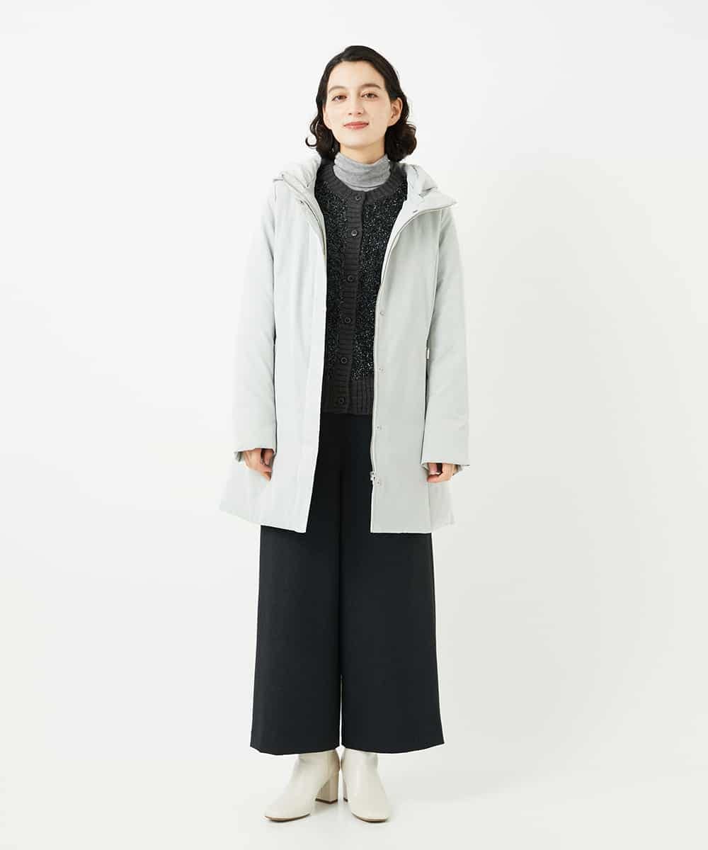 NHLAF84230 GIANNI LO GIUDICE(小さいサイズ)(メゾン ドゥ サンク) ガンクラブチェックワイドストレートパンツ グレー
