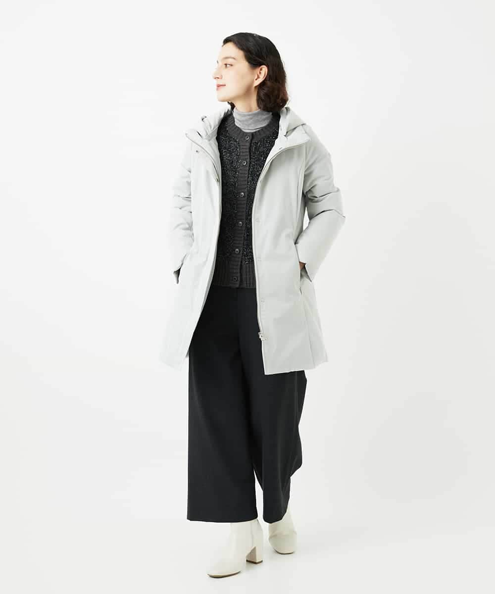 NHLAF84230 GIANNI LO GIUDICE(小さいサイズ)(メゾン ドゥ サンク) ガンクラブチェックワイドストレートパンツ グレー