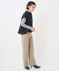 NHLAF85200 GIANNI LO GIUDICE(小さいサイズ)(メゾン ドゥ サンク) [4サイズ展開]ウォッシャブルツイードストレートパンツ ライトグレー