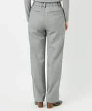 NHLAF85200 GIANNI LO GIUDICE(小さいサイズ)(メゾン ドゥ サンク) [4サイズ展開]ウォッシャブルツイードストレートパンツ ライトグレー