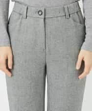 NHLAF85200 GIANNI LO GIUDICE(小さいサイズ)(メゾン ドゥ サンク) [4サイズ展開]ウォッシャブルツイードストレートパンツ ライトグレー