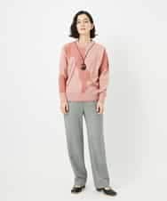 NHLAF85200 GIANNI LO GIUDICE(小さいサイズ)(メゾン ドゥ サンク) [4サイズ展開]ウォッシャブルツイードストレートパンツ ライトグレー