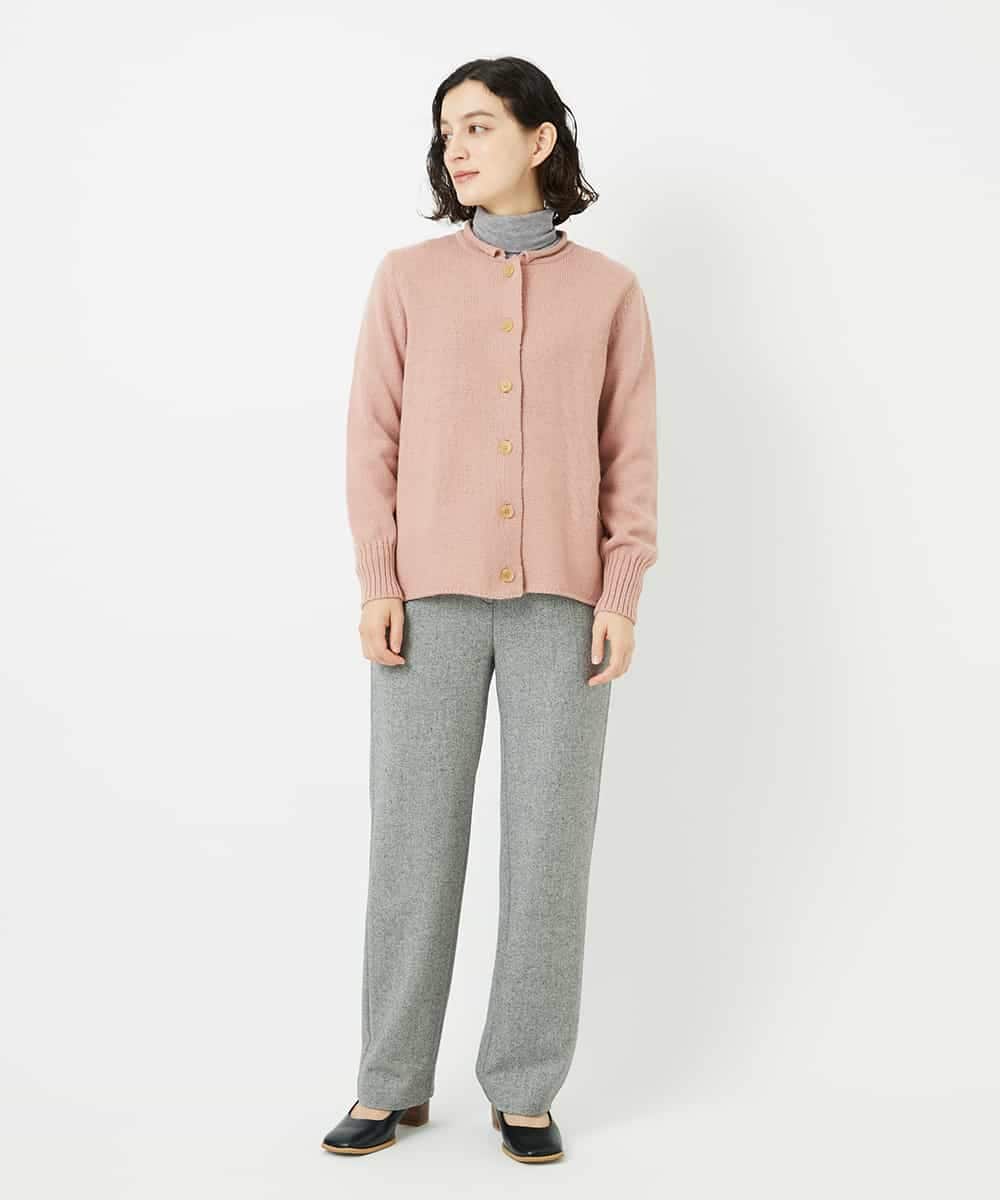 NHLAF85200 GIANNI LO GIUDICE(小さいサイズ)(メゾン ドゥ サンク) [4サイズ展開]ウォッシャブルツイードストレートパンツ ライトグレー