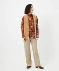 NHLAF85200 GIANNI LO GIUDICE(小さいサイズ)(メゾン ドゥ サンク) [4サイズ展開]ウォッシャブルツイードストレートパンツ ライトグレー