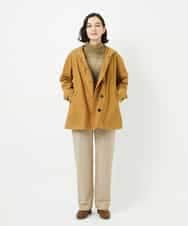 NHLAF85200 GIANNI LO GIUDICE(小さいサイズ)(メゾン ドゥ サンク) [4サイズ展開]ウォッシャブルツイードストレートパンツ ライトグレー