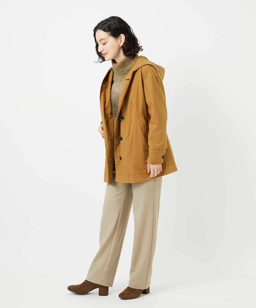 NHLAF85200 GIANNI LO GIUDICE(小さいサイズ)(メゾン ドゥ サンク) [4サイズ展開]ウォッシャブルツイードストレートパンツ ライトグレー