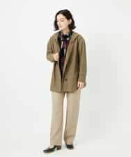 NHLAF85200 GIANNI LO GIUDICE(小さいサイズ)(メゾン ドゥ サンク) [4サイズ展開]ウォッシャブルツイードストレートパンツ ライトグレー