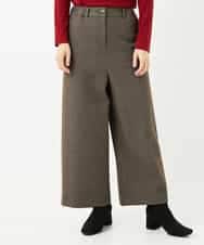 NHLAF86230 GIANNI LO GIUDICE(小さいサイズ)(メゾン ドゥ サンク) 両面起毛ワイドストレートパンツ アイボリー