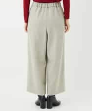 NHLAF86230 GIANNI LO GIUDICE(小さいサイズ)(メゾン ドゥ サンク) 両面起毛ワイドストレートパンツ アイボリー