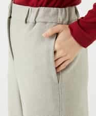 NHLAF86230 GIANNI LO GIUDICE(小さいサイズ)(メゾン ドゥ サンク) 両面起毛ワイドストレートパンツ アイボリー