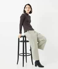 NHLAF86230 GIANNI LO GIUDICE(小さいサイズ)(メゾン ドゥ サンク) 両面起毛ワイドストレートパンツ アイボリー