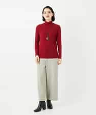 NHLAF86230 GIANNI LO GIUDICE(小さいサイズ)(メゾン ドゥ サンク) 両面起毛ワイドストレートパンツ アイボリー