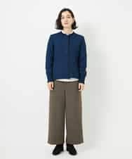 NHLAF86230 GIANNI LO GIUDICE(小さいサイズ)(メゾン ドゥ サンク) 両面起毛ワイドストレートパンツ アイボリー