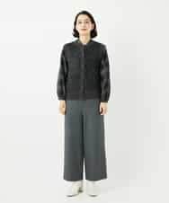 NHLAF86230 GIANNI LO GIUDICE(小さいサイズ)(メゾン ドゥ サンク) 両面起毛ワイドストレートパンツ アイボリー