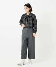 NHLAF86230 GIANNI LO GIUDICE(小さいサイズ)(メゾン ドゥ サンク) 両面起毛ワイドストレートパンツ アイボリー