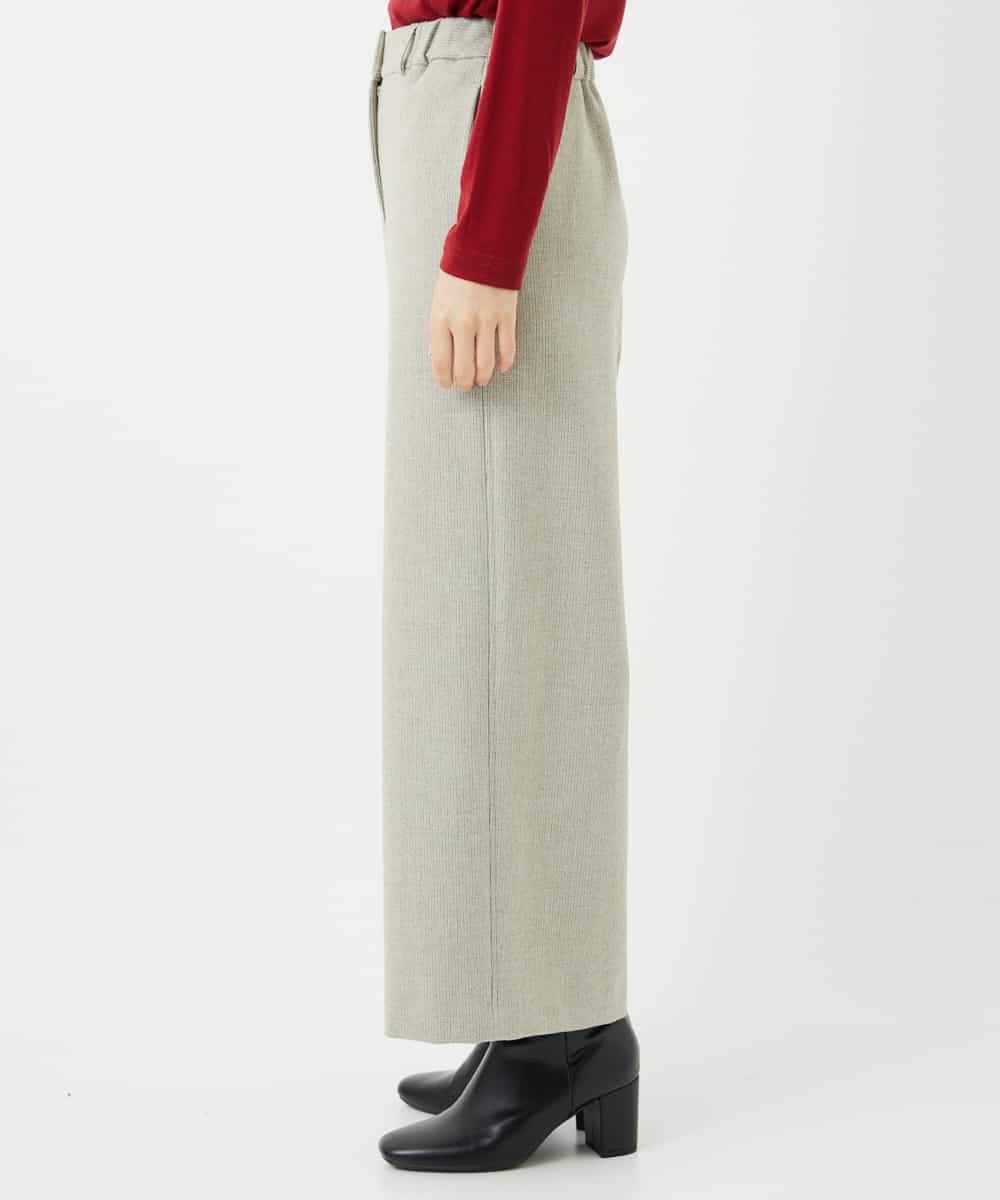 NHLAF86230 GIANNI LO GIUDICE(小さいサイズ)(メゾン ドゥ サンク) 両面起毛ワイドストレートパンツ アイボリー