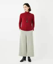 NHLAF86230 GIANNI LO GIUDICE(小さいサイズ)(メゾン ドゥ サンク) 両面起毛ワイドストレートパンツ アイボリー