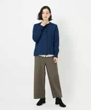 NHLAF86230 GIANNI LO GIUDICE(小さいサイズ)(メゾン ドゥ サンク) 両面起毛ワイドストレートパンツ アイボリー