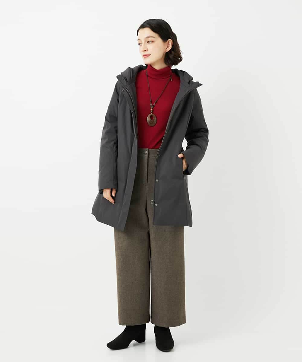 NHLAF86230 GIANNI LO GIUDICE(小さいサイズ)(メゾン ドゥ サンク) 両面起毛ワイドストレートパンツ アイボリー