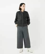 NHLAF86230 GIANNI LO GIUDICE(小さいサイズ)(メゾン ドゥ サンク) 両面起毛ワイドストレートパンツ アイボリー