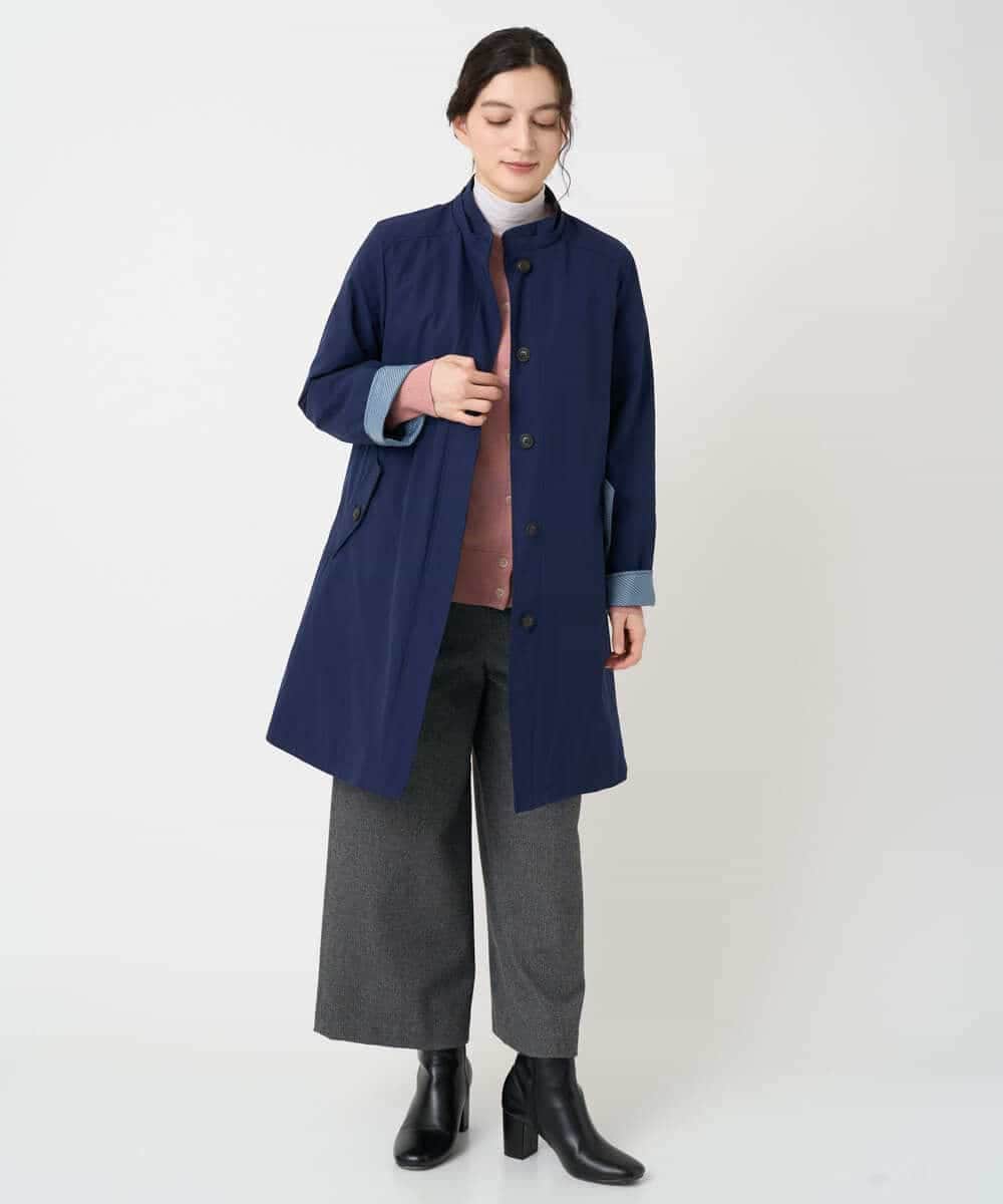 NHLAF86230 GIANNI LO GIUDICE(小さいサイズ)(メゾン ドゥ サンク) 両面起毛ワイドストレートパンツ アイボリー