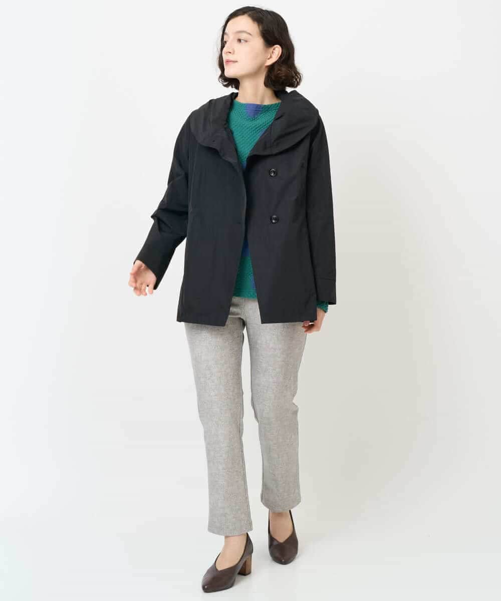 NHLAF87180 GIANNI LO GIUDICE(小さいサイズ)(メゾン ドゥ サンク) デニムプリントハイテンションストレッチパンツ ライトグレー