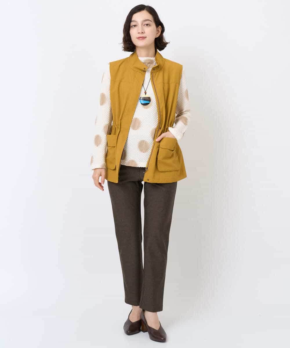 NHLAF87180 GIANNI LO GIUDICE(小さいサイズ)(メゾン ドゥ サンク) デニムプリントハイテンションストレッチパンツ ライトグレー