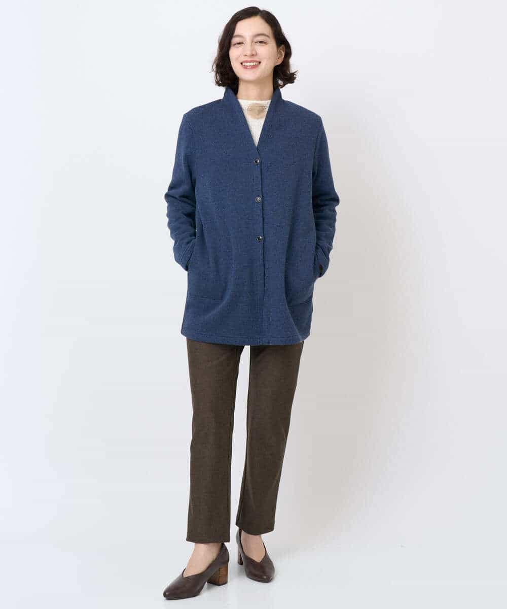NHLAF87180 GIANNI LO GIUDICE(小さいサイズ)(メゾン ドゥ サンク) デニムプリントハイテンションストレッチパンツ ライトグレー