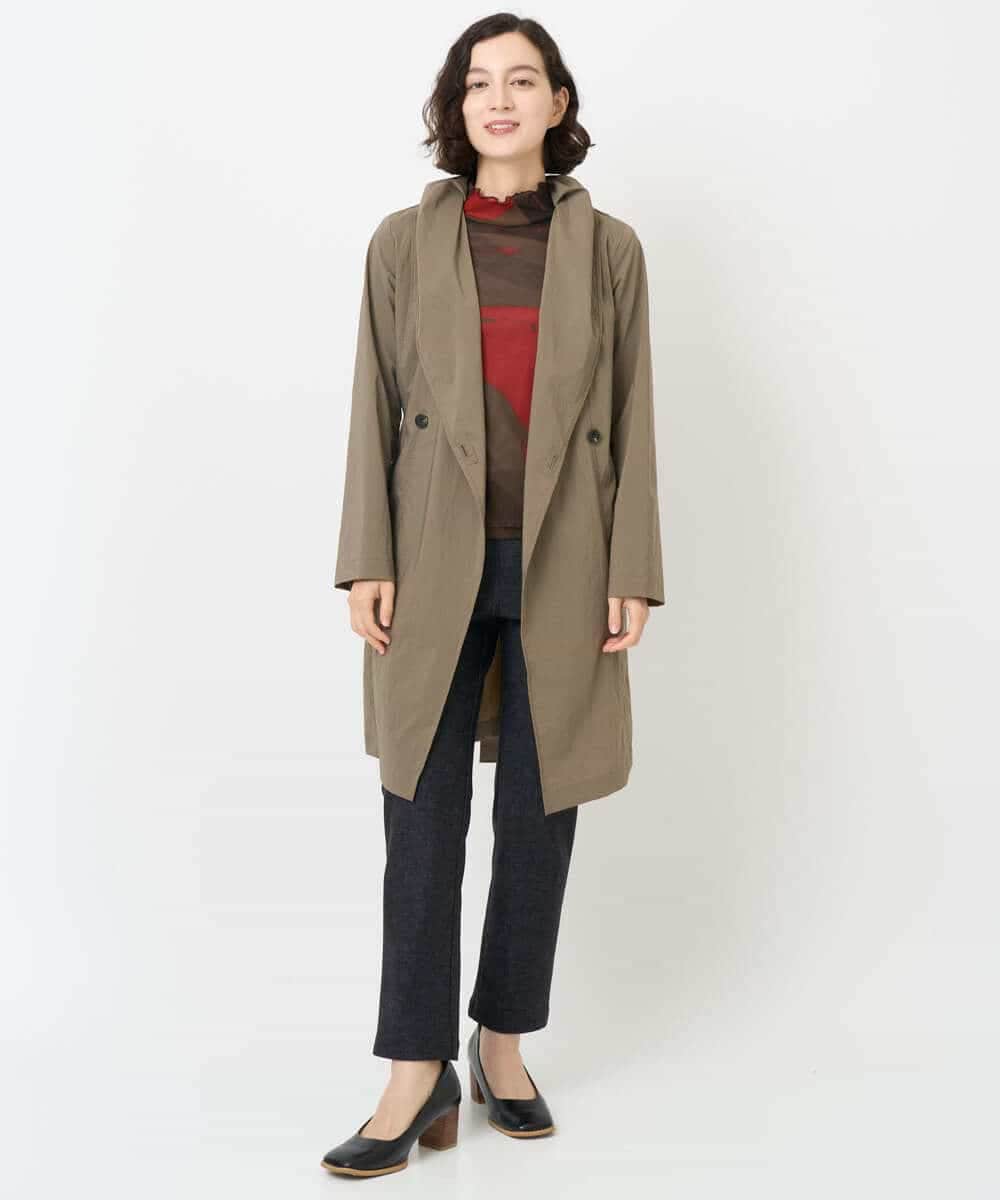 NHLAF87180 GIANNI LO GIUDICE(小さいサイズ)(メゾン ドゥ サンク) デニムプリントハイテンションストレッチパンツ ライトグレー