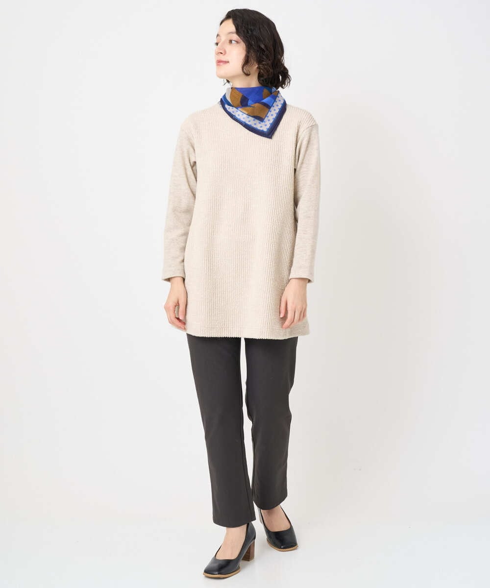 NHLAF88190 GIANNI LO GIUDICE(小さいサイズ)(メゾン ドゥ サンク) 裏起毛無地ハイテンションストレッチパンツ グレー