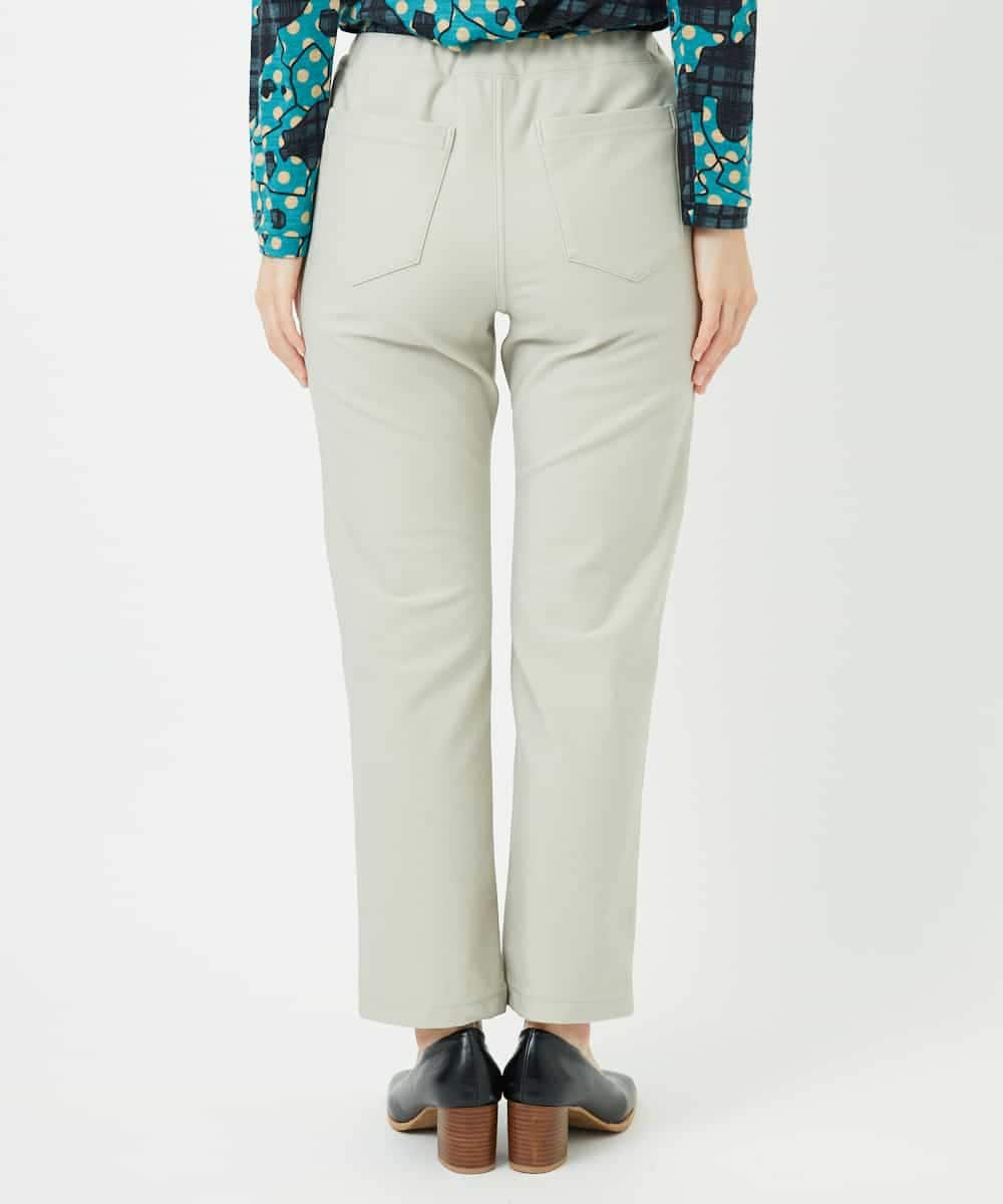 NHLAF88190 GIANNI LO GIUDICE(小さいサイズ)(メゾン ドゥ サンク) 裏起毛無地ハイテンションストレッチパンツ グレー