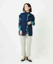 NHLAF88190 GIANNI LO GIUDICE(小さいサイズ)(メゾン ドゥ サンク) 裏起毛無地ハイテンションストレッチパンツ グレー