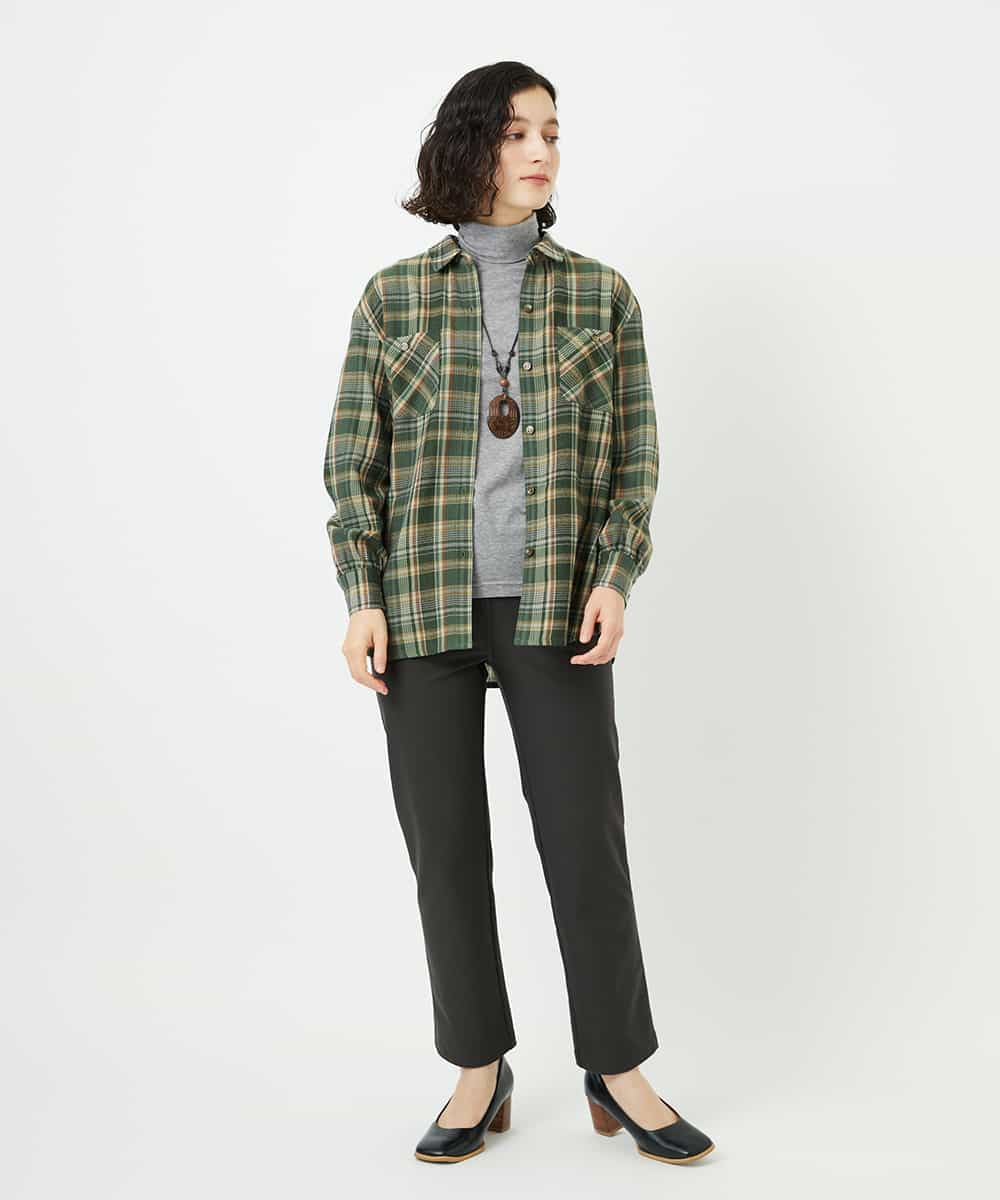 NHLAF88190 GIANNI LO GIUDICE(小さいサイズ)(メゾン ドゥ サンク) 裏起毛無地ハイテンションストレッチパンツ グレー