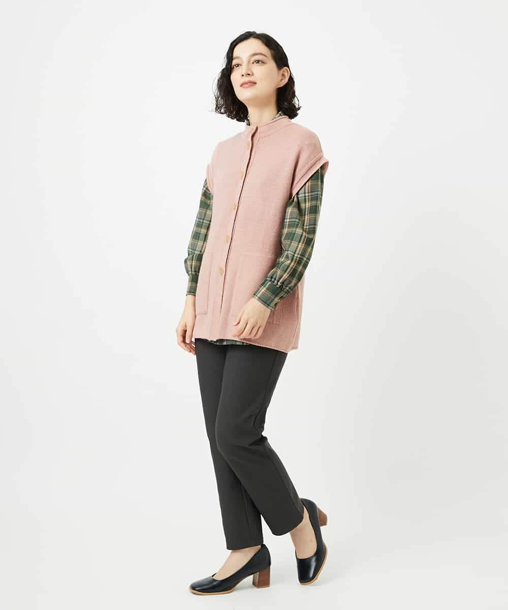 NHLAF88190 GIANNI LO GIUDICE(小さいサイズ)(メゾン ドゥ サンク) 裏起毛無地ハイテンションストレッチパンツ グレー