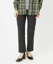 NHLAF88190 GIANNI LO GIUDICE(小さいサイズ)(メゾン ドゥ サンク) 裏起毛無地ハイテンションストレッチパンツ ダークグレー