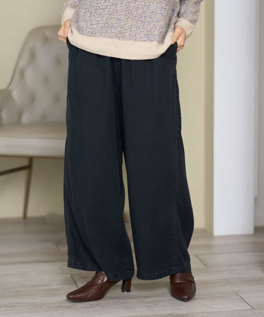 NHLAH37260 GIANNI LO GIUDICE(小さいサイズ)(メゾン ドゥ サンク) [セットアップ対応]テンセルデニムヴィンテージパンツ ダークグレー