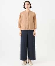 NHLAI83210 GIANNI LO GIUDICE(小さいサイズ)(メゾン ドゥ サンク) [セットアップ対応]デニムジャージーセミワイドパンツ ネイビー