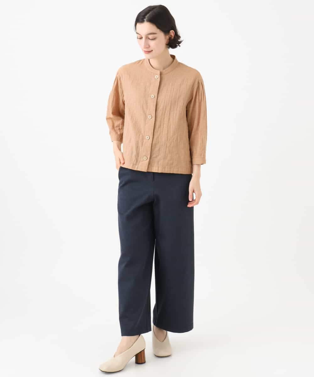 NHLAI83210 GIANNI LO GIUDICE(小さいサイズ)(メゾン ドゥ サンク) [セットアップ対応]デニムジャージーセミワイドパンツ ネイビー