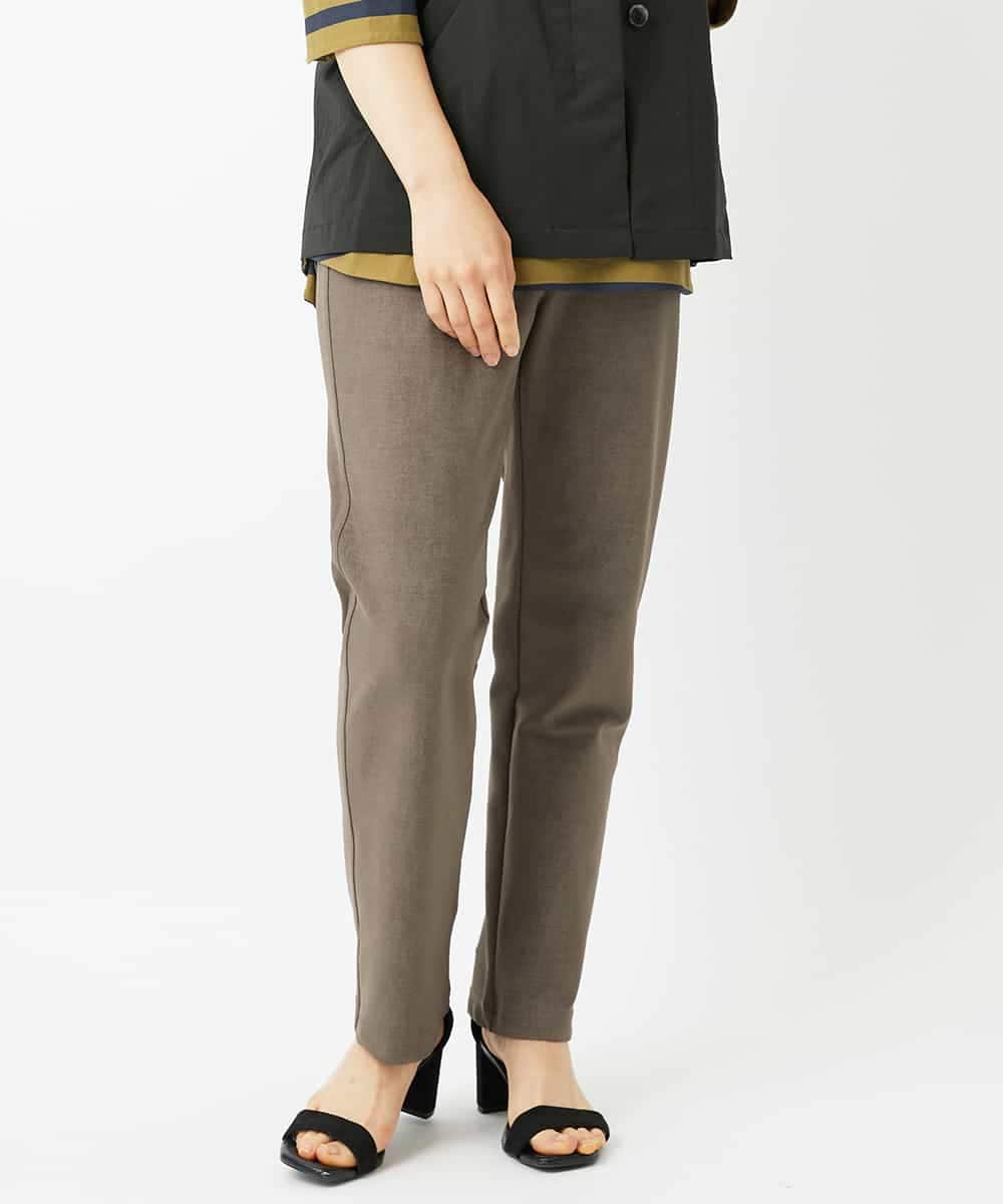 NHLAI84170 GIANNI LO GIUDICE(小さいサイズ)(メゾン ドゥ サンク) ツイル調ハイテンションストレッチパンツ ベージュ