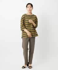 NHLAI84170 GIANNI LO GIUDICE(小さいサイズ)(メゾン ドゥ サンク) ツイル調ハイテンションストレッチパンツ ベージュ