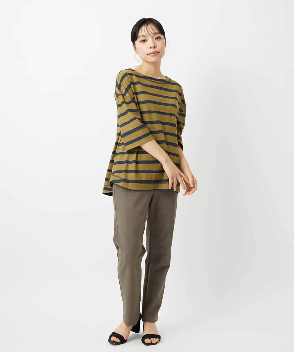 NHLAI84170 GIANNI LO GIUDICE(小さいサイズ)(メゾン ドゥ サンク) ツイル調ハイテンションストレッチパンツ ベージュ