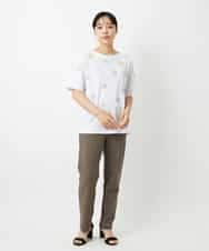 NHLAI84170 GIANNI LO GIUDICE(小さいサイズ)(メゾン ドゥ サンク) ツイル調ハイテンションストレッチパンツ ベージュ
