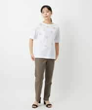 NHLAI84170 GIANNI LO GIUDICE(小さいサイズ)(メゾン ドゥ サンク) ツイル調ハイテンションストレッチパンツ ベージュ