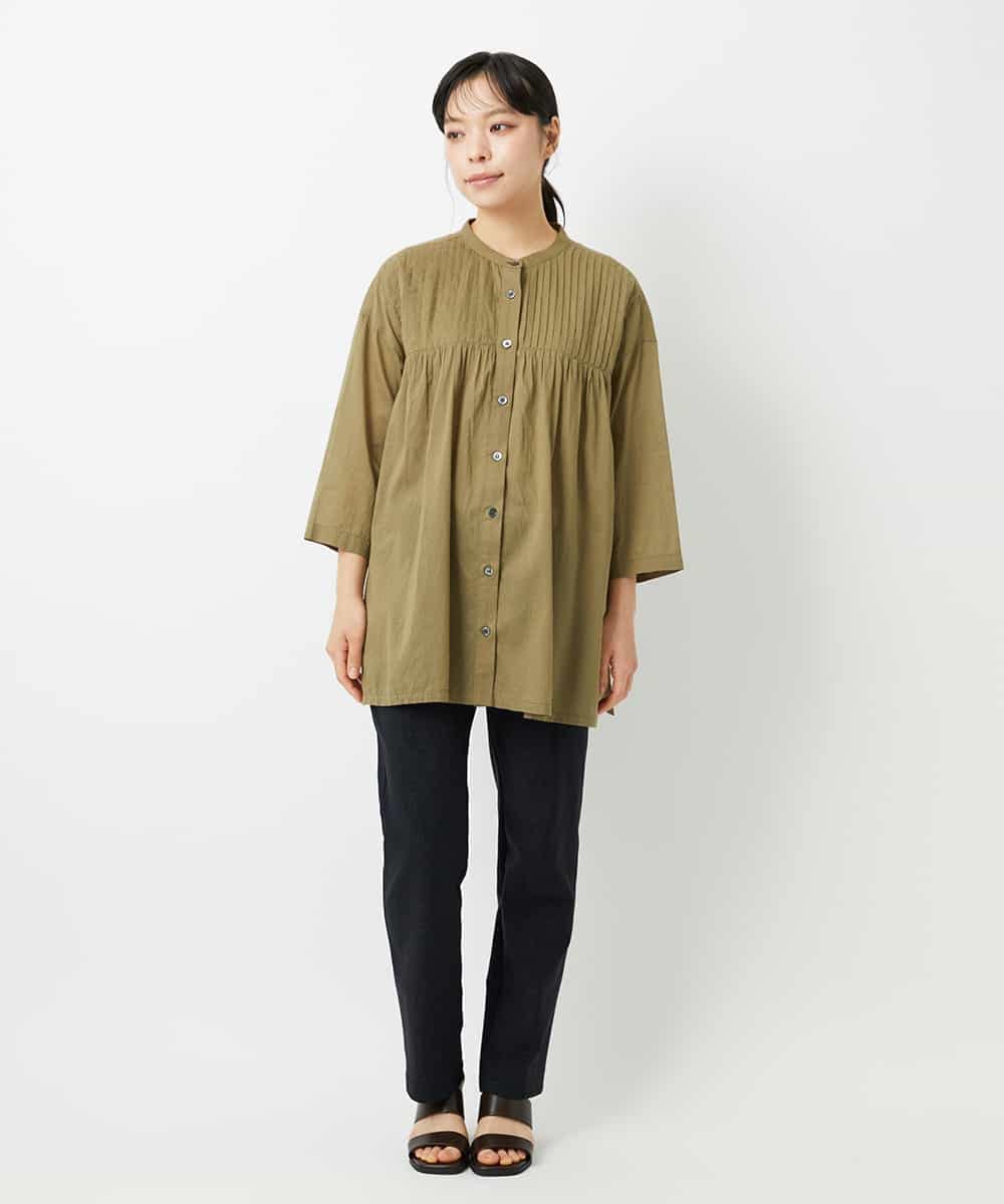 NHLAI84170 GIANNI LO GIUDICE(小さいサイズ)(メゾン ドゥ サンク) ツイル調ハイテンションストレッチパンツ ベージュ