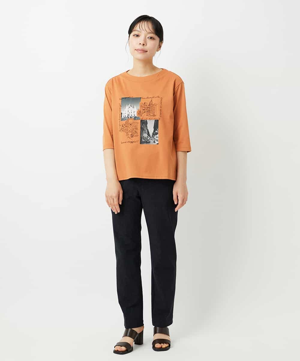NHLAI84170 GIANNI LO GIUDICE(小さいサイズ)(メゾン ドゥ サンク) ツイル調ハイテンションストレッチパンツ ベージュ