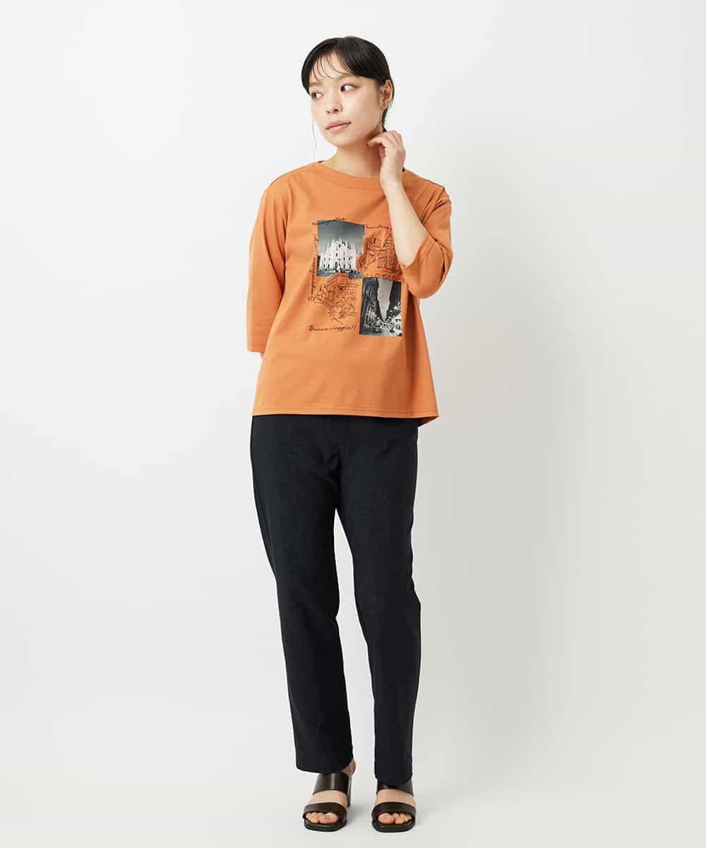 NHLAI84170 GIANNI LO GIUDICE(小さいサイズ)(メゾン ドゥ サンク) ツイル調ハイテンションストレッチパンツ ベージュ