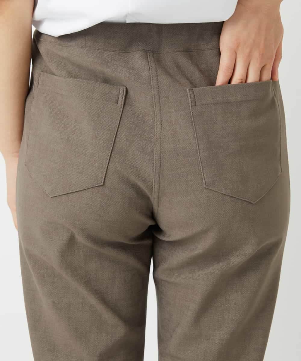 NHLAI84170 GIANNI LO GIUDICE(小さいサイズ)(メゾン ドゥ サンク) ツイル調ハイテンションストレッチパンツ ベージュ